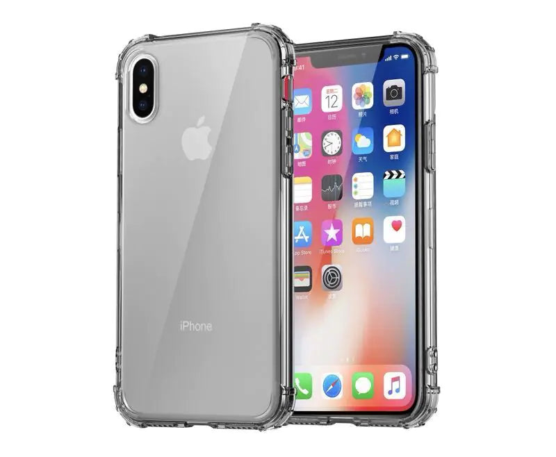 Transparent Military-Grade Phone Case for Apple