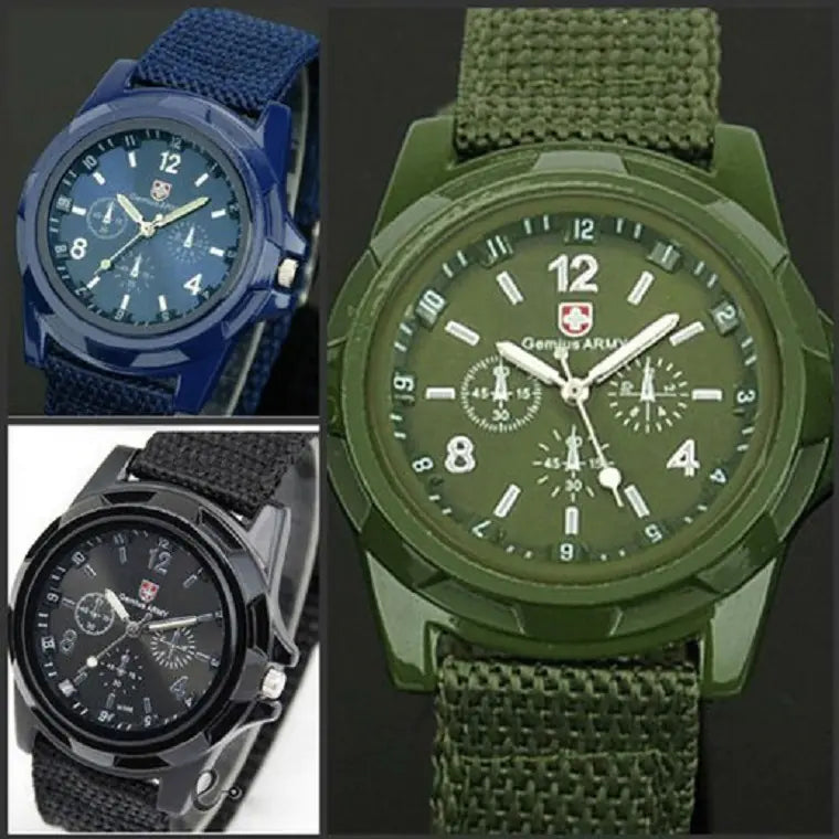 Fashion Swiss Nylon Woven Military Sports Watch
