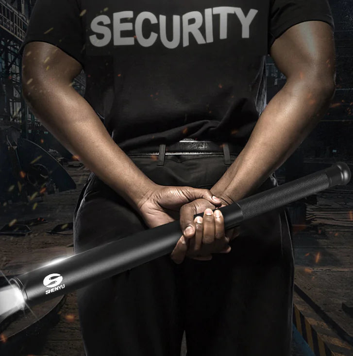 LED Aluminum Alloy Tactical Flashlight and Bat