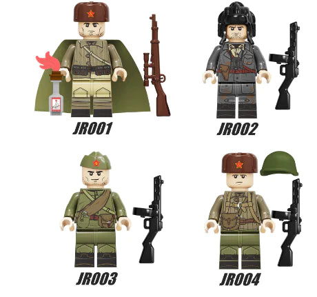 Military Building Block Doll Set (One Set)