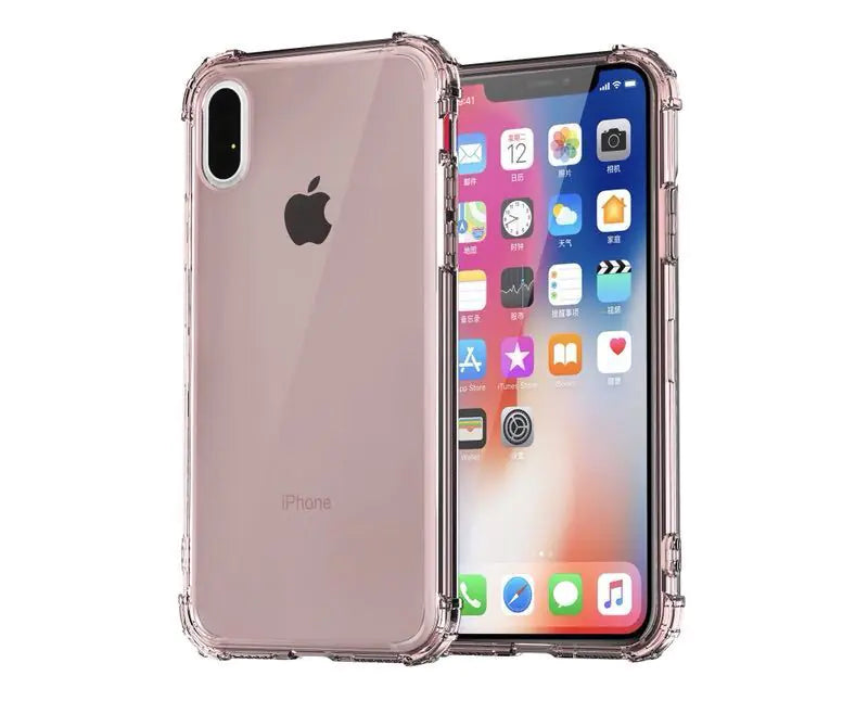 Transparent Military-Grade Phone Case for Apple