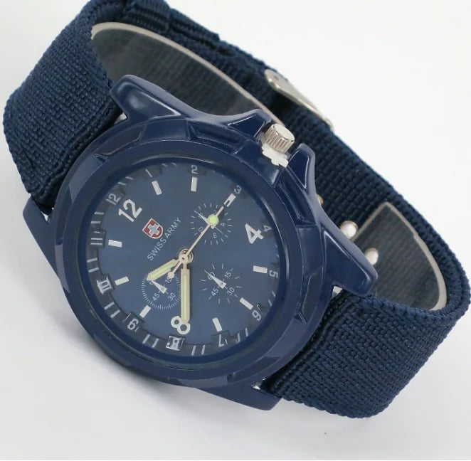 Fashion Swiss Nylon Woven Military Sports Watch