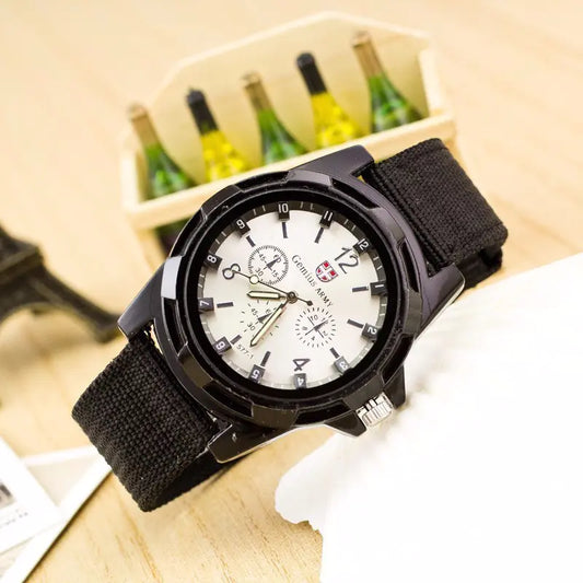 Fashion Swiss Nylon Woven Military Sports Watch