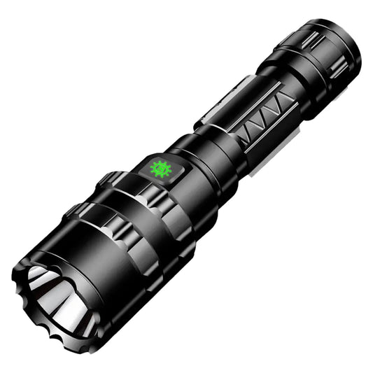 LED Tactical Flashlight with USB Rechargeable, Waterproof